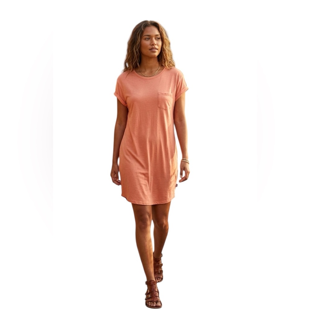 Magellan Casual Short Sleeve Loose Fit Dress Size: Medium